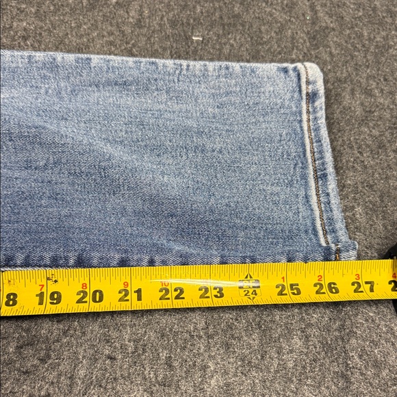 Kut from the Kloth Light Blue Distressed Straight Leg Jeans - Picture 6 of 7